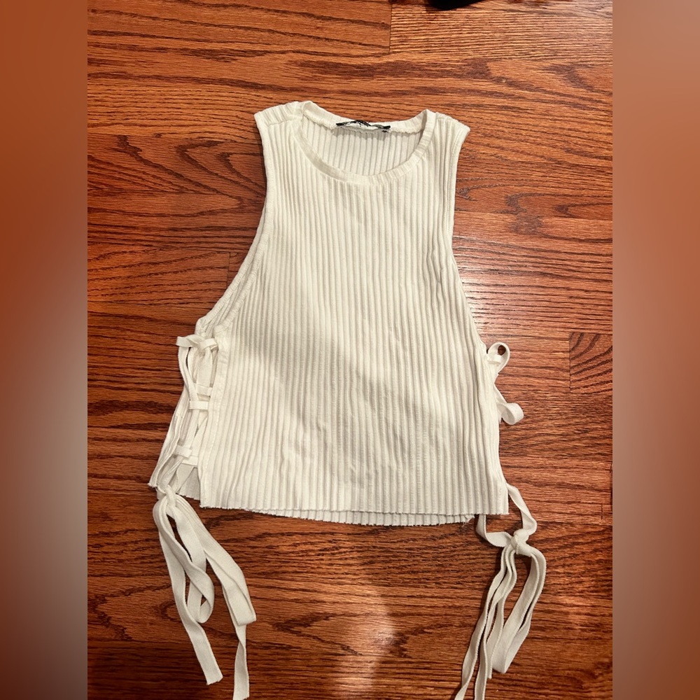 White Zara tank top